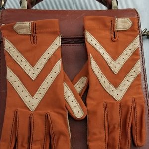 Vintage isotone gloves
